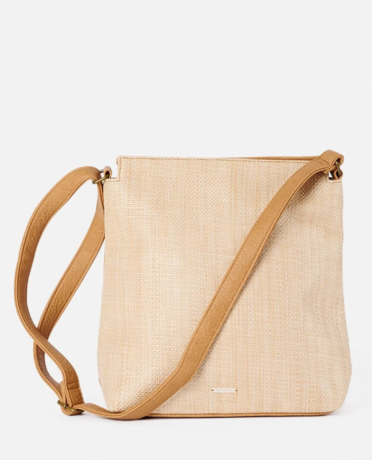 Sunset palms bucket bag