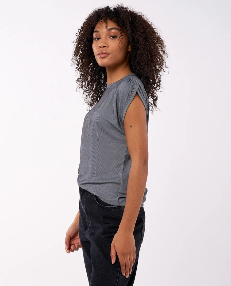 Soft rib syam fashion tee - 1