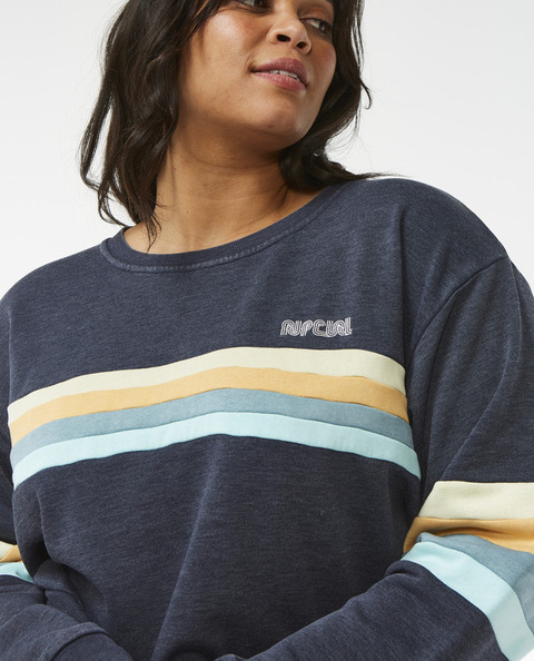 Surf revival panelled crew navy - 1