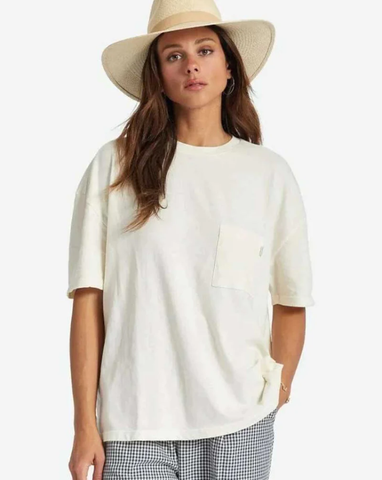 Carefree oversized BF pocket T