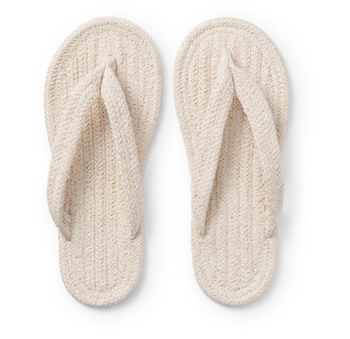 Muji Room Sandal - tongues tissus, NATUREL