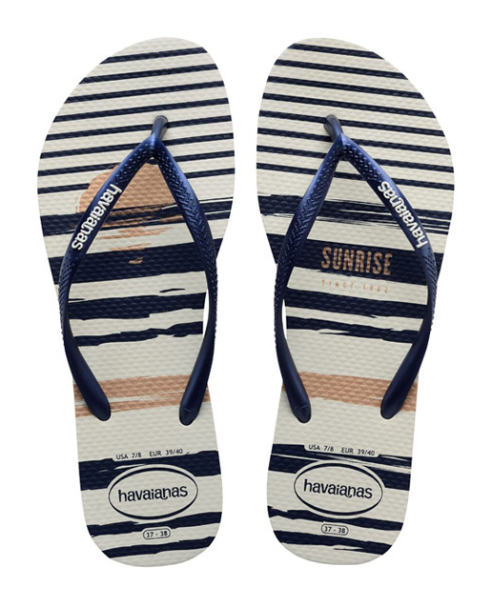 HAV. Slim nautical white/navy