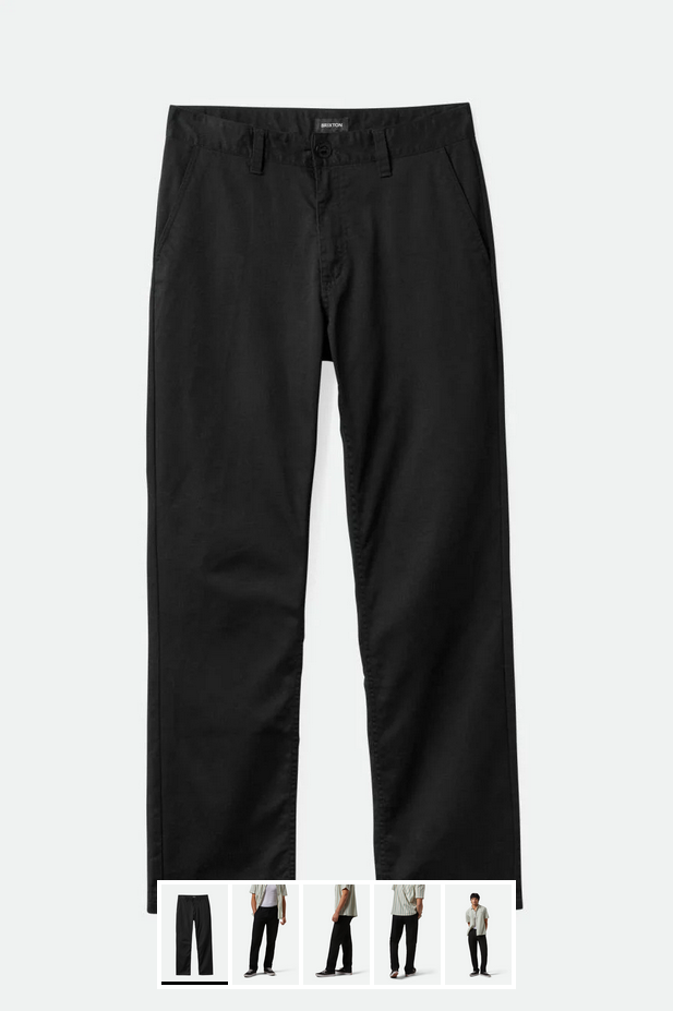 Choice chino regular pant blk