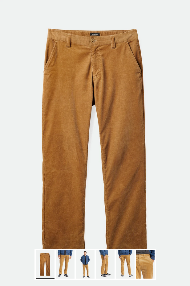 Choice chino regular pant cord khaki