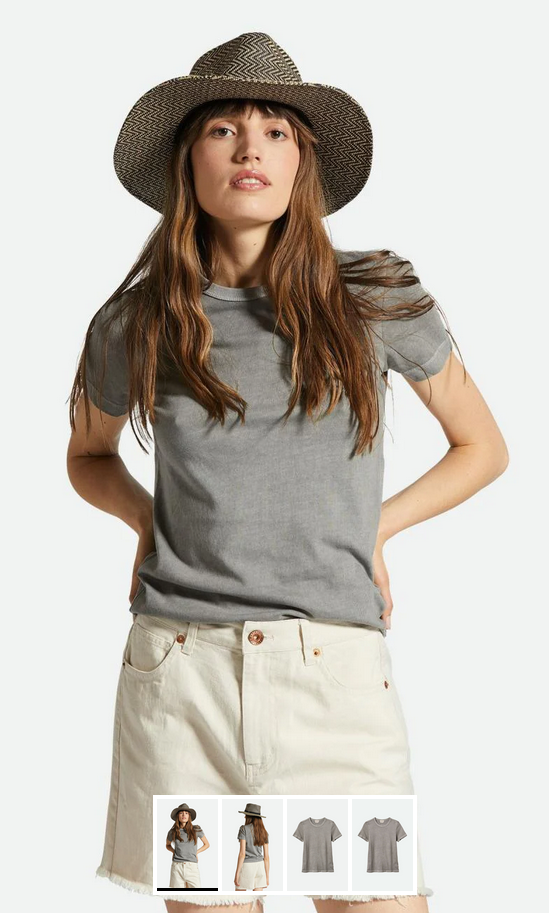 Carefree Crew Tee washed blk