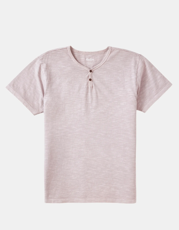 KATIN Folk Henley Tee l.lavend