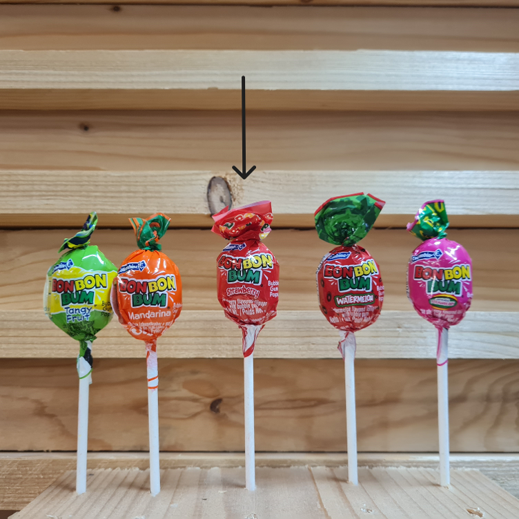 Bon Bon Bum, la meilleure sucette du Monde, Strawberry