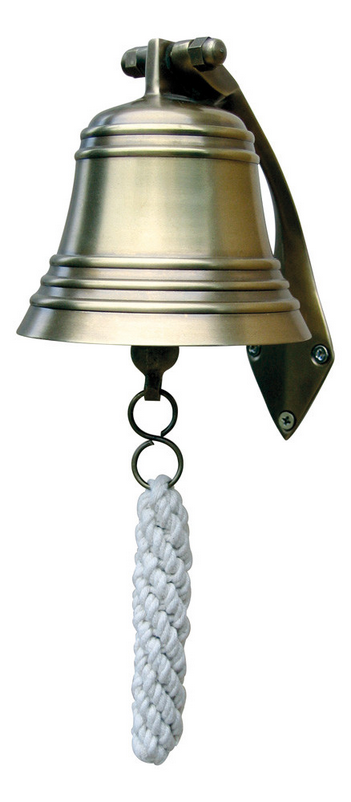 Cloche de bateau en laiton antique – 10cm