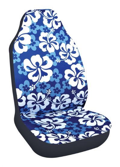 Housse de siège voiture hibiscus Blue Hawaiian
