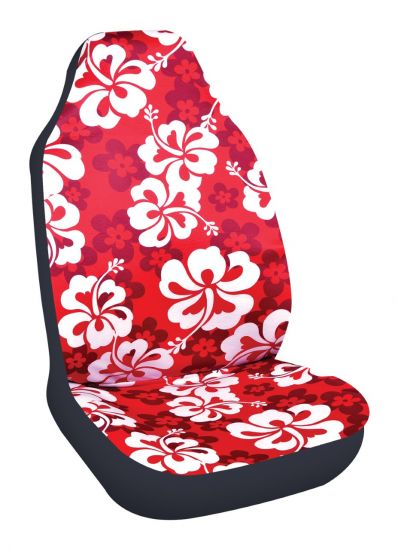 Housse de siège voiture hibiscus Red Hawaiian