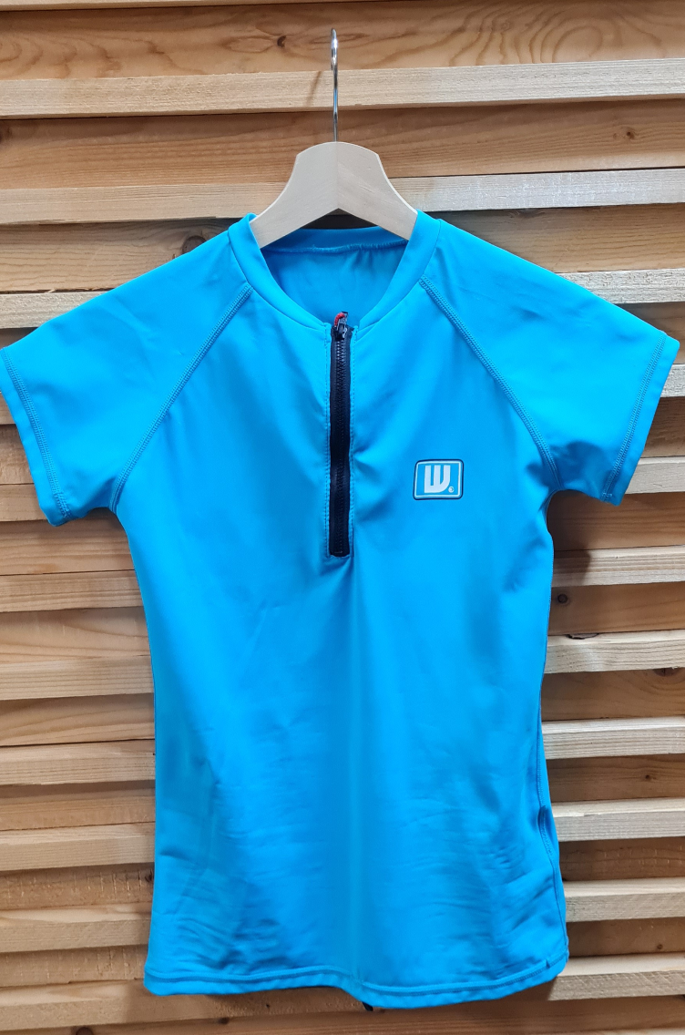 Woman top lycra zip