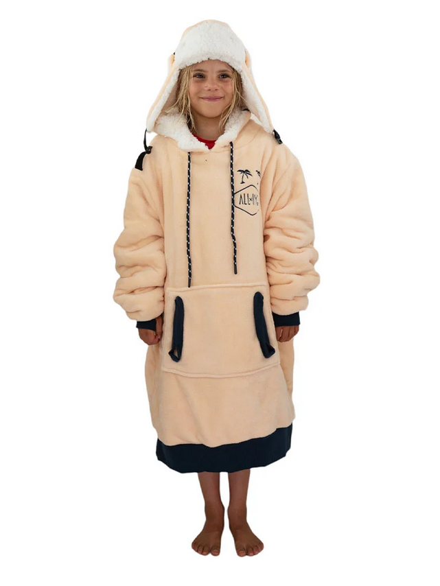 Poncho Plaid Corail Junior